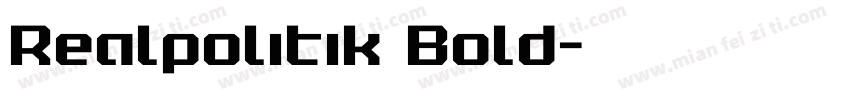 Realpolitik Bold字体转换